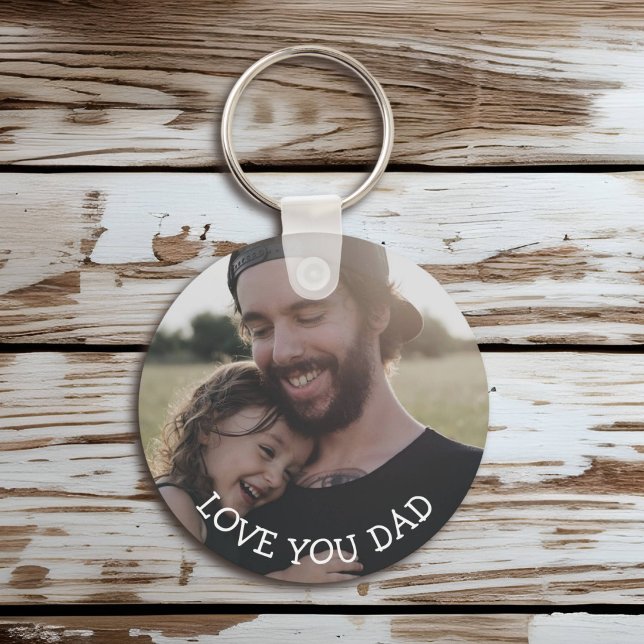 Llavero Te quiero papá, cadena de fotos personalizada (Subido por el creador)