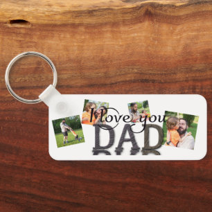 Llavero Te quiero papá, taza de collage de fotos