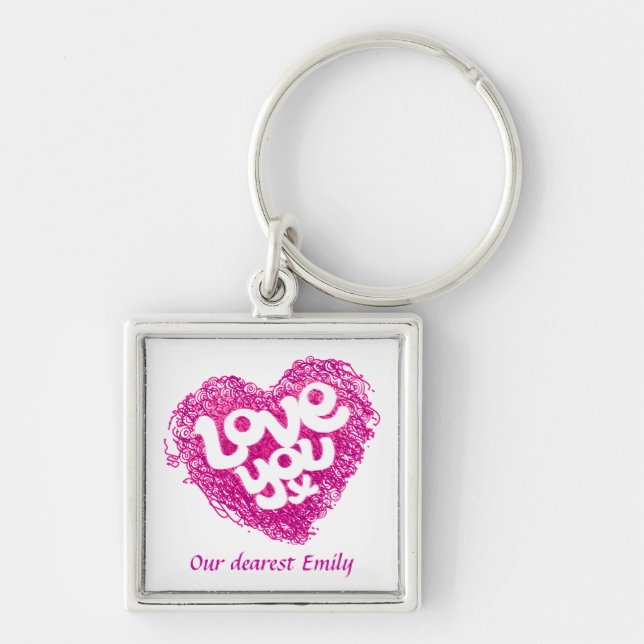 Llavero Te quiero x Emily keychain (Frente)