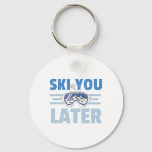 Llavero Te Vemos Luego Funny Skier Cool Snowboarder Montañ