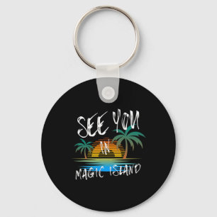 Llavero Te veo en Magic Island Retro Vintage Surfista de O