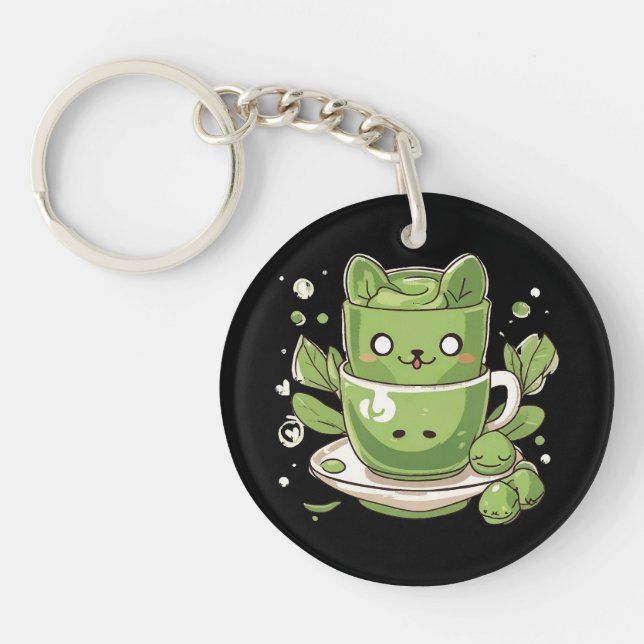 Llavero té verde matcha (Frente)