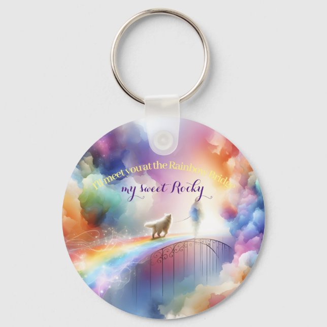 Llavero Te veré en el Puente Arcoiris (Anverso)