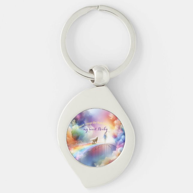 Llavero Te veré en el Puente Arcoiris (Anverso)