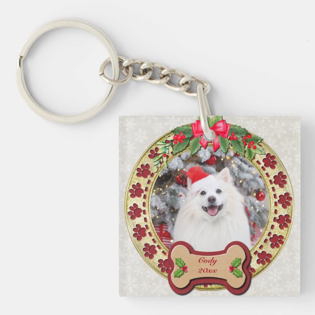 Llavero Te Woof Un Feliz Regalo De Perro Personalizado De  (Frente)