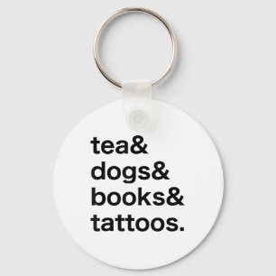 Llavero Tea Dogs Libros Tatuajes _1