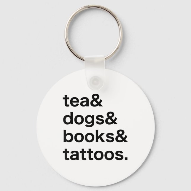 Llavero Tea Dogs Libros Tatuajes _1 (Anverso)