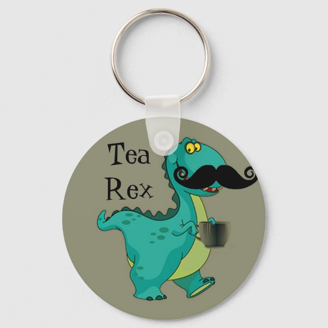 Llavero Tea-Rex Funny Dinosaur Personalizado Innuendo (Anverso)