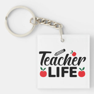 Llavero Teacher Life Wordart