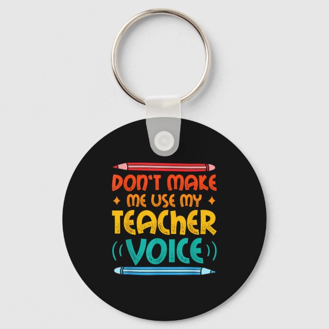 Llavero Teacher Voice Teacherlife Primary School Teacher  (Anverso)