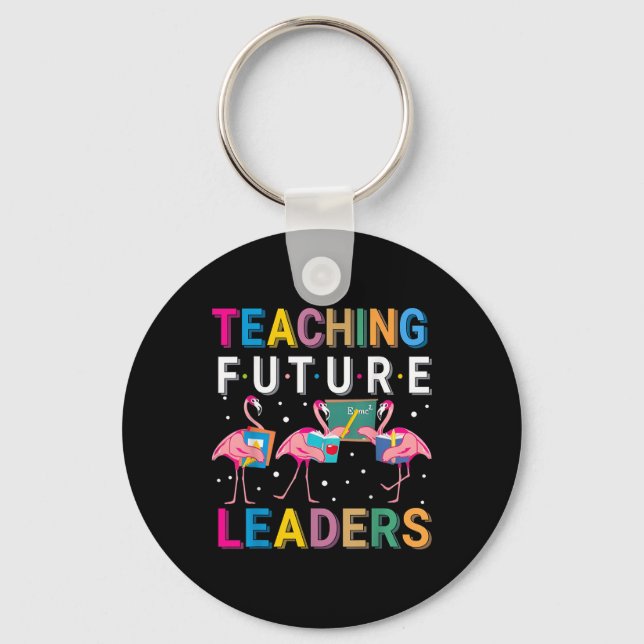 Llavero Teaching Future Leaders Flamingo Teacher Back To S (Anverso)