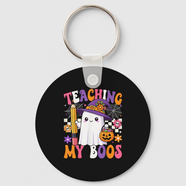 Llavero Teaching My Boos Ghost Teacher Cute Pencil Hallowe (Anverso)