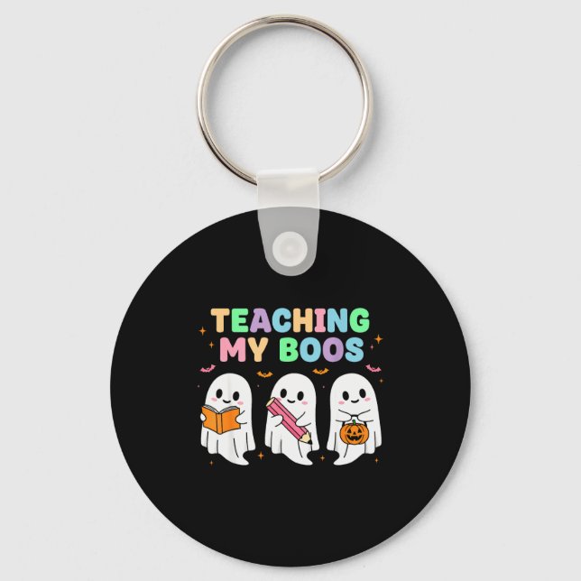 Llavero Teaching My Boos Soky Teacher Women Cute Ghost  (Anverso)