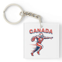 Team Canada Football Dynamic Patriotic Athlete Art