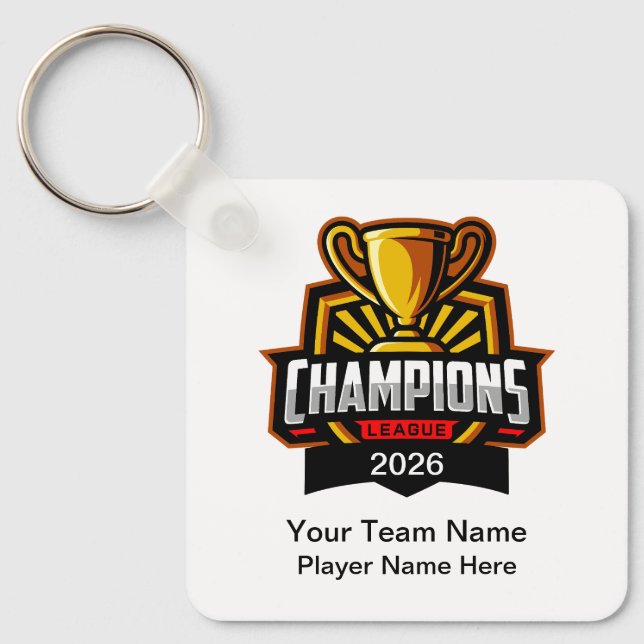 Llavero Team Championship Theme Bulk Custom Keychains (Anverso)