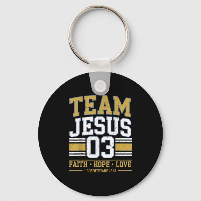 Llavero Team Jesus 03 Christian Faith Men Teen Girl Toddle (Anverso)