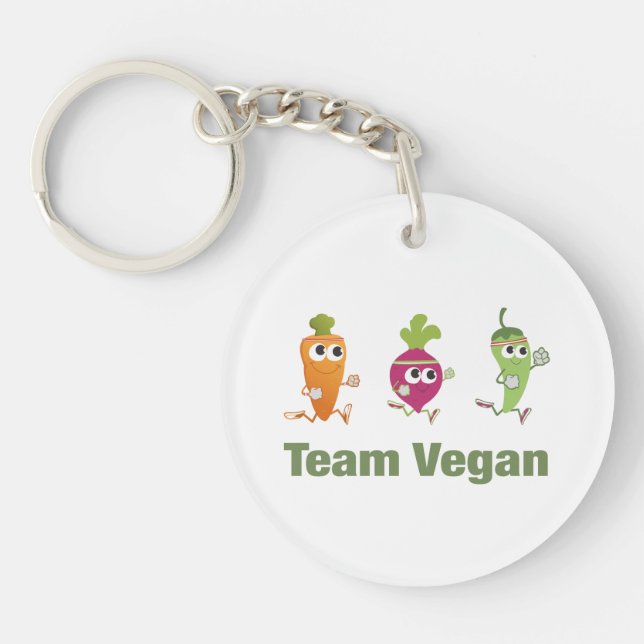 Llavero Team Vegan (Frente)