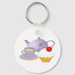 Llavero Teatime y regalos del arte de la magdalena de la