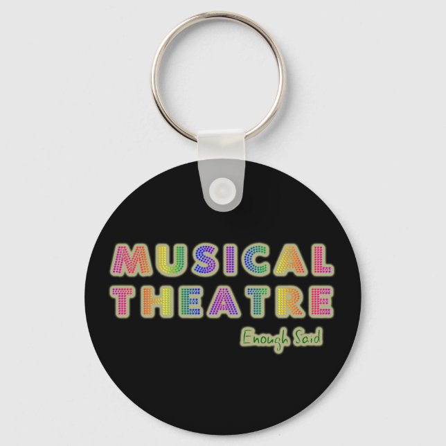 Llavero Teatro musical Suficiente Dijo Keychain (Anverso)