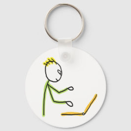Llavero Tech Guy Stickman
