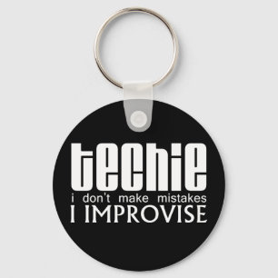 Llavero Techie improvisa