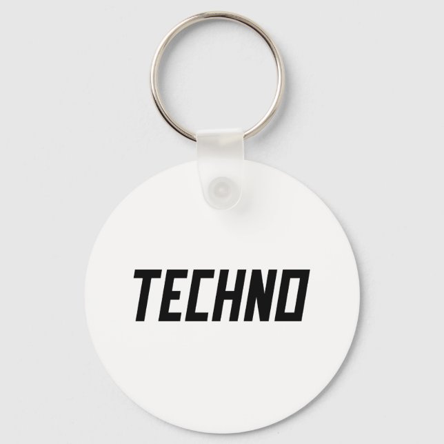 Llavero TECHNO Music (Anverso)