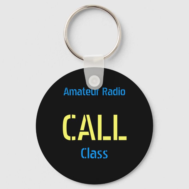 Llavero Tecla Amateur Radio Callsign (Anverso)