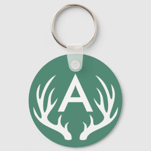 Llavero Tecla Antlers de venado blanco