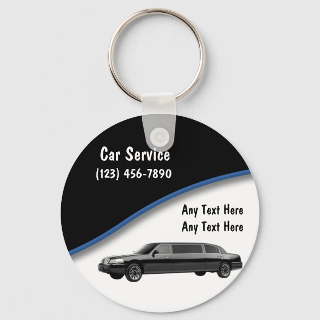 Llavero Tecla automática encadena taxi (Anverso)