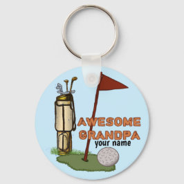 Llavero Tecla Awesome Grandpa Golf