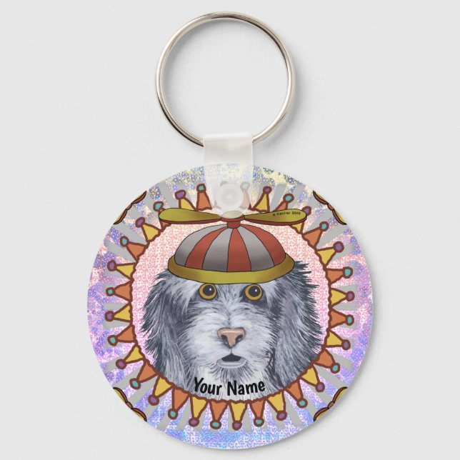 Llavero Tecla Beanie Sheep Dog (Anverso)