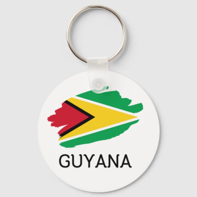 Llavero Tecla botón de Guyana (Anverso)