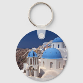 Llavero Tecla botón Grecia de Santorini