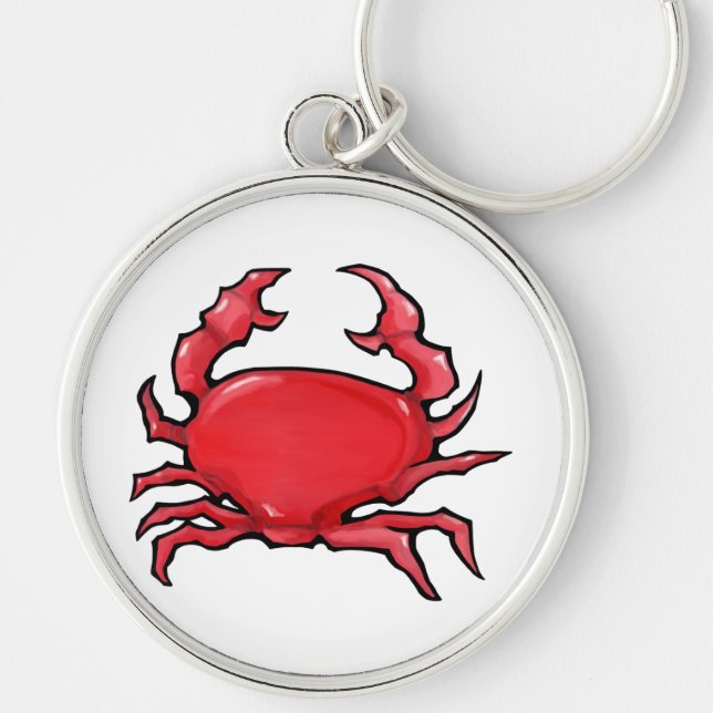 Llavero Tecla Crab Rojo Premium (Frente)