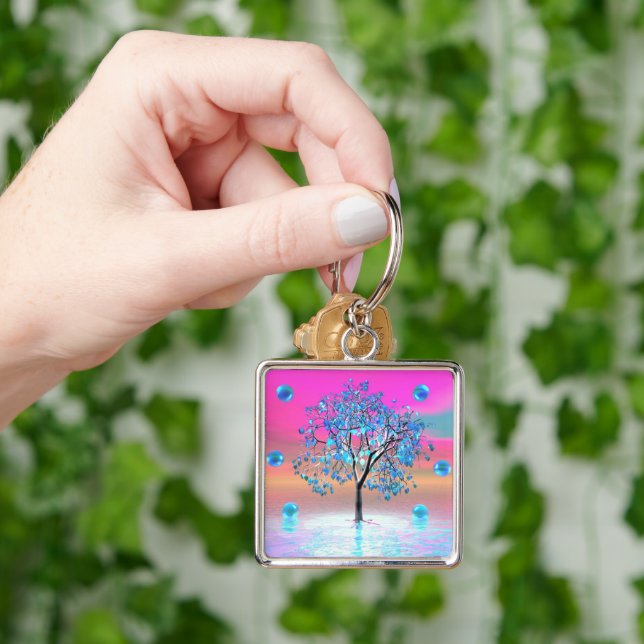 Llavero Tecla Crystal Tree Sunrise (Mano)