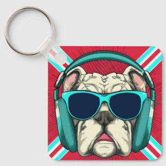 Llavero Tecla cuadrada Metalizado de Groove Pup