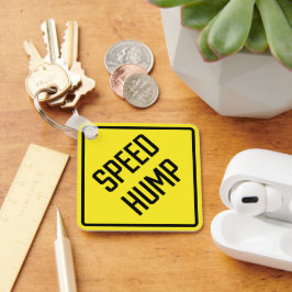Llavero Tecla cuadrada Metalizado del hump de velocidad