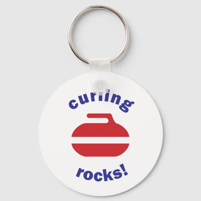 Llavero Tecla Curling Rocks (Anverso)