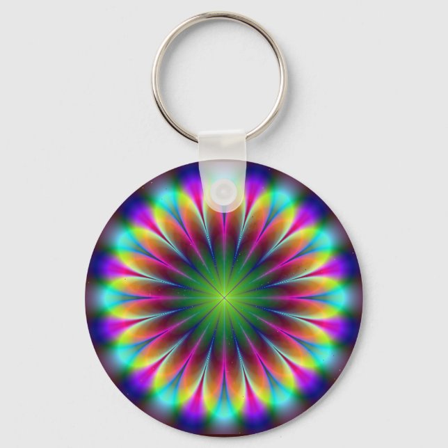 Llavero Tecla de alimentación de flor 2 (Anverso)