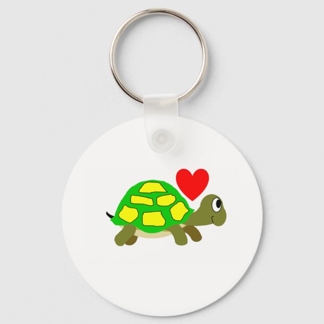 Llavero Tecla de amor de tortuga (Anverso)