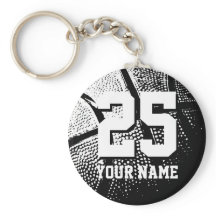 Tecla de baloncesto personalizada | nombre y númer