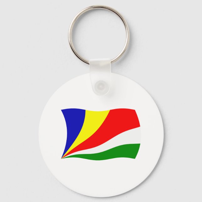 Llavero Tecla de bandera de Seychelles (Anverso)