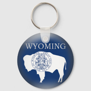 Llavero Tecla de bandera del estado de Wyoming