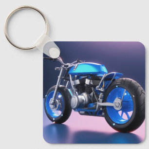 Llavero Tecla de bicicleta azul