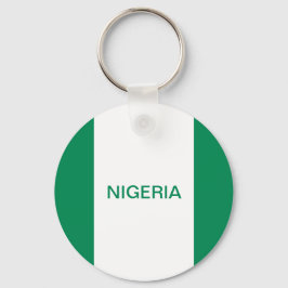 Llavero Tecla de botón de bandera de Nigeria