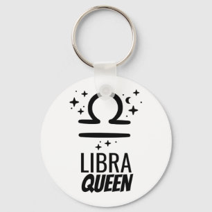 Llavero Tecla de botón de Reina de Libra