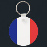 Llavero Tecla de botón FRANCE<br><div class="desc">Cadena de teclas de estilo botón con la bandera francesa. Tanto si eres francés como si amas Francia, eres un fanático de la cultura francesa, esto es para ti. Cuelga esto en tu bolso o en las llaves. Perfecto tanto para regalos como para uso personal. Creen la tendencia, ¡sean la...</div>