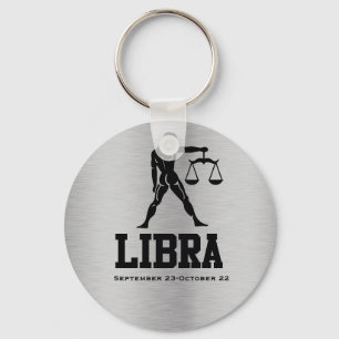 Llavero Tecla de botón Libra Zodiac