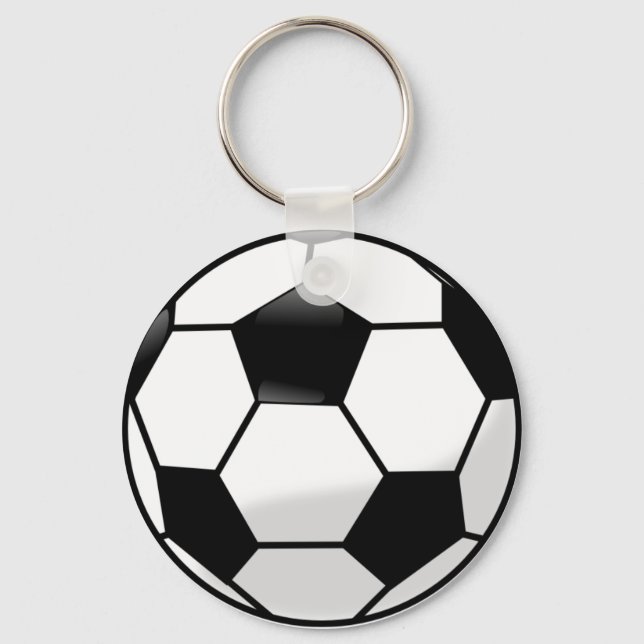 Llavero Tecla de botón Soccerball (Anverso)