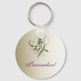 Llavero Tecla de brillo de la libélula